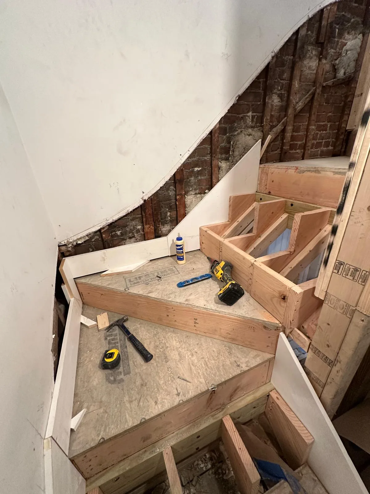 Staircase Remodel before