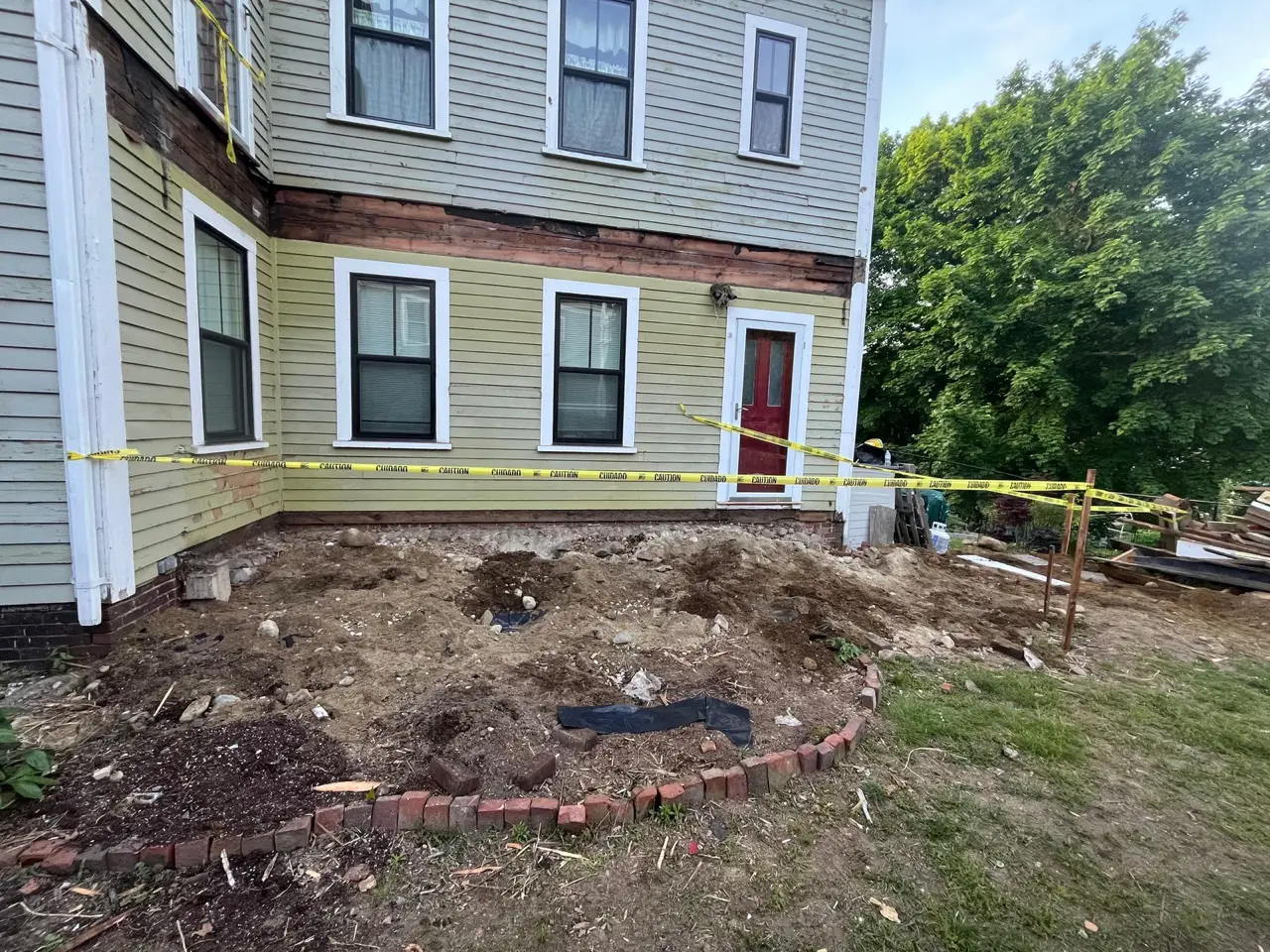 Front Porch Addition before