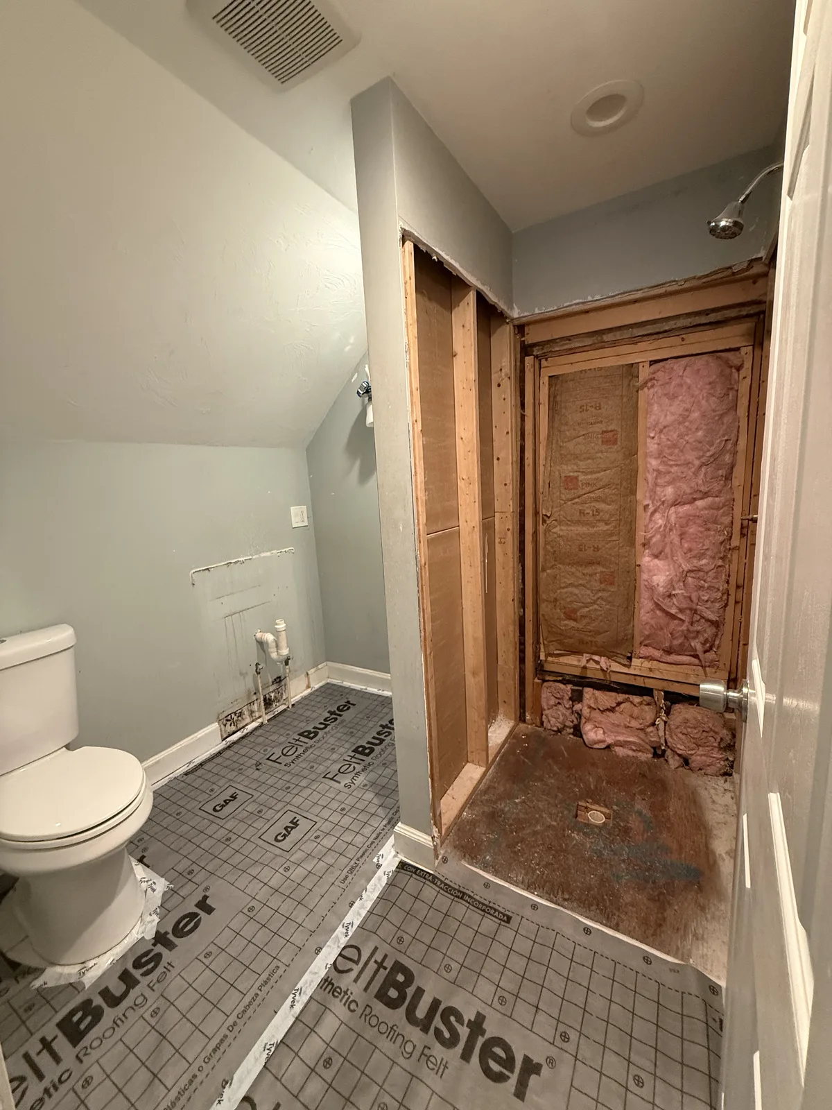 Bathroom Remodel during